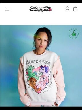 My Little Pony Pastel Pink Pullover Sweatshirt and matching jogger pants
